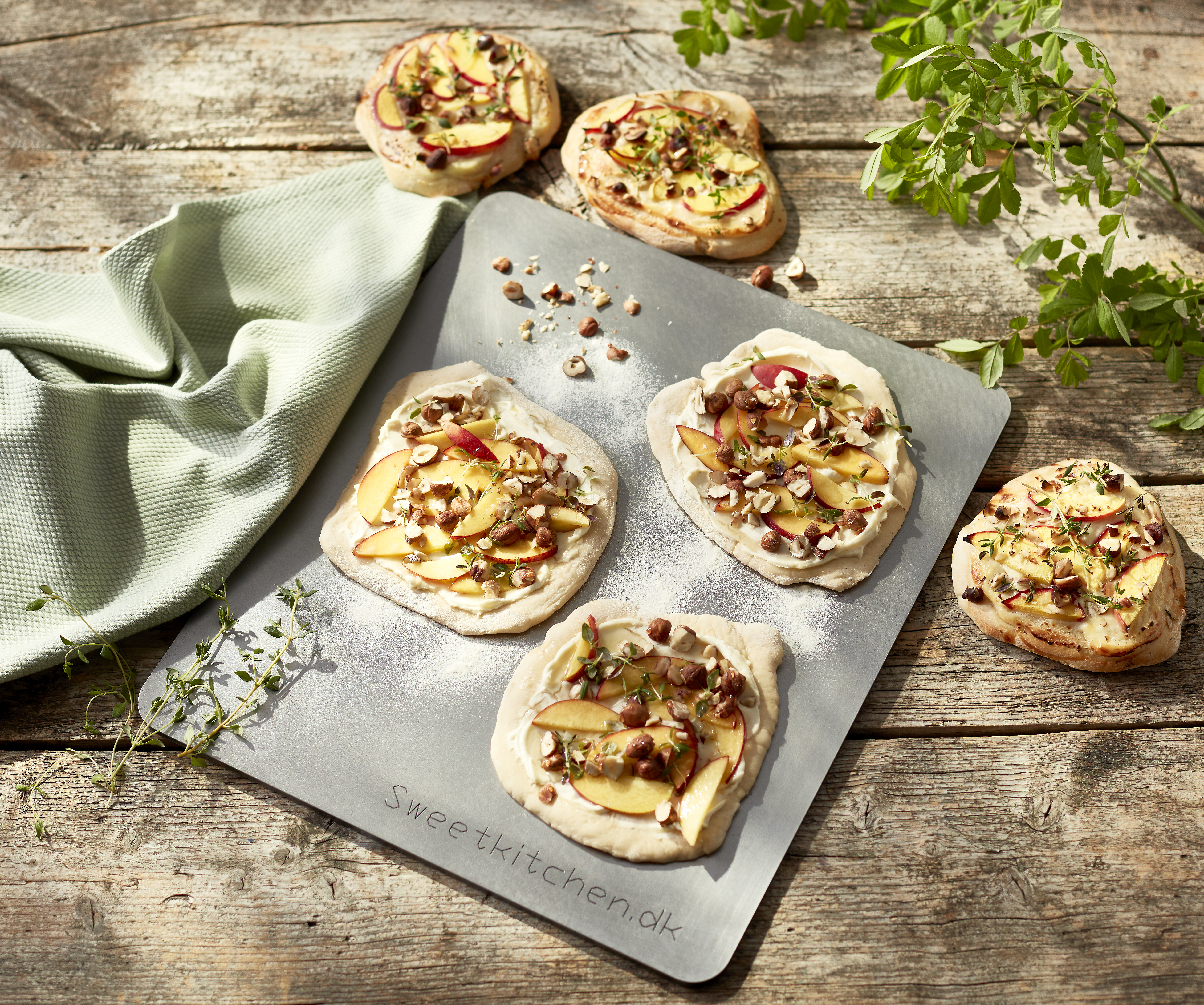 Små dessertpizzaer