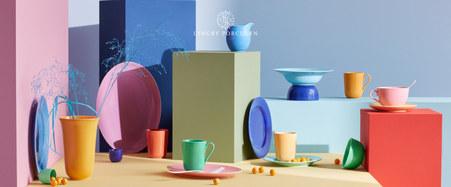 Gaveidéer til hende - Lyngby Porcelæn Rhombe Color