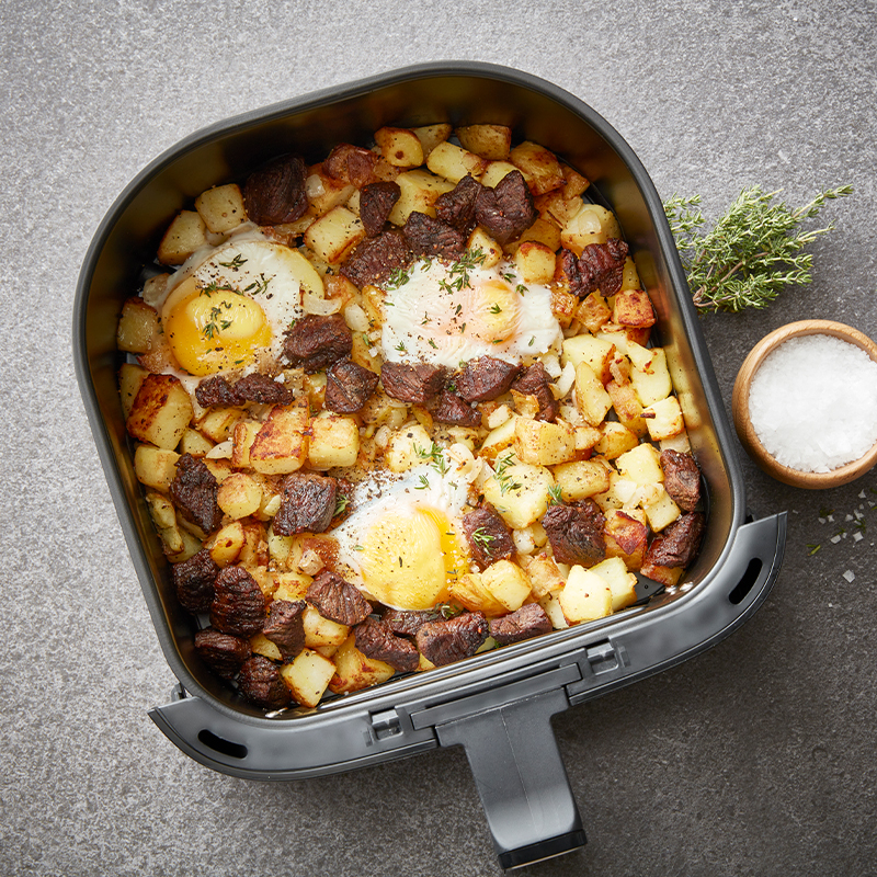 Biksemad i airfryer