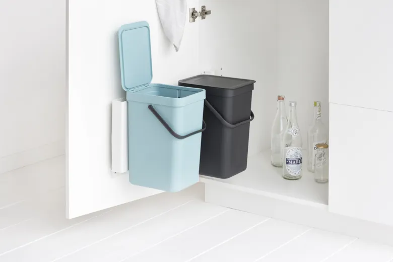 8710755109980 109980 Brabantia Affaldsspand Med Laag Mint Og Graa 2