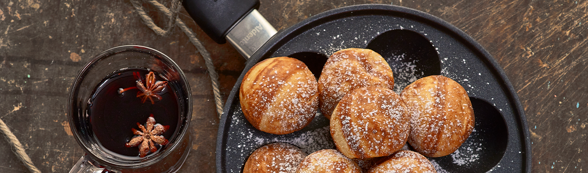 Essens3 2020 Hoejtider Opskrift 1200X354 Aebleskiver Ost
