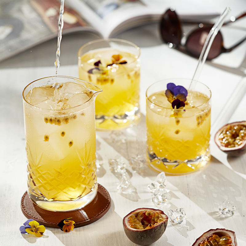 Gin Fizz med passionsfrugt