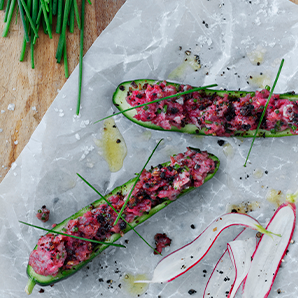 Forretter 298X298px Oksetartar