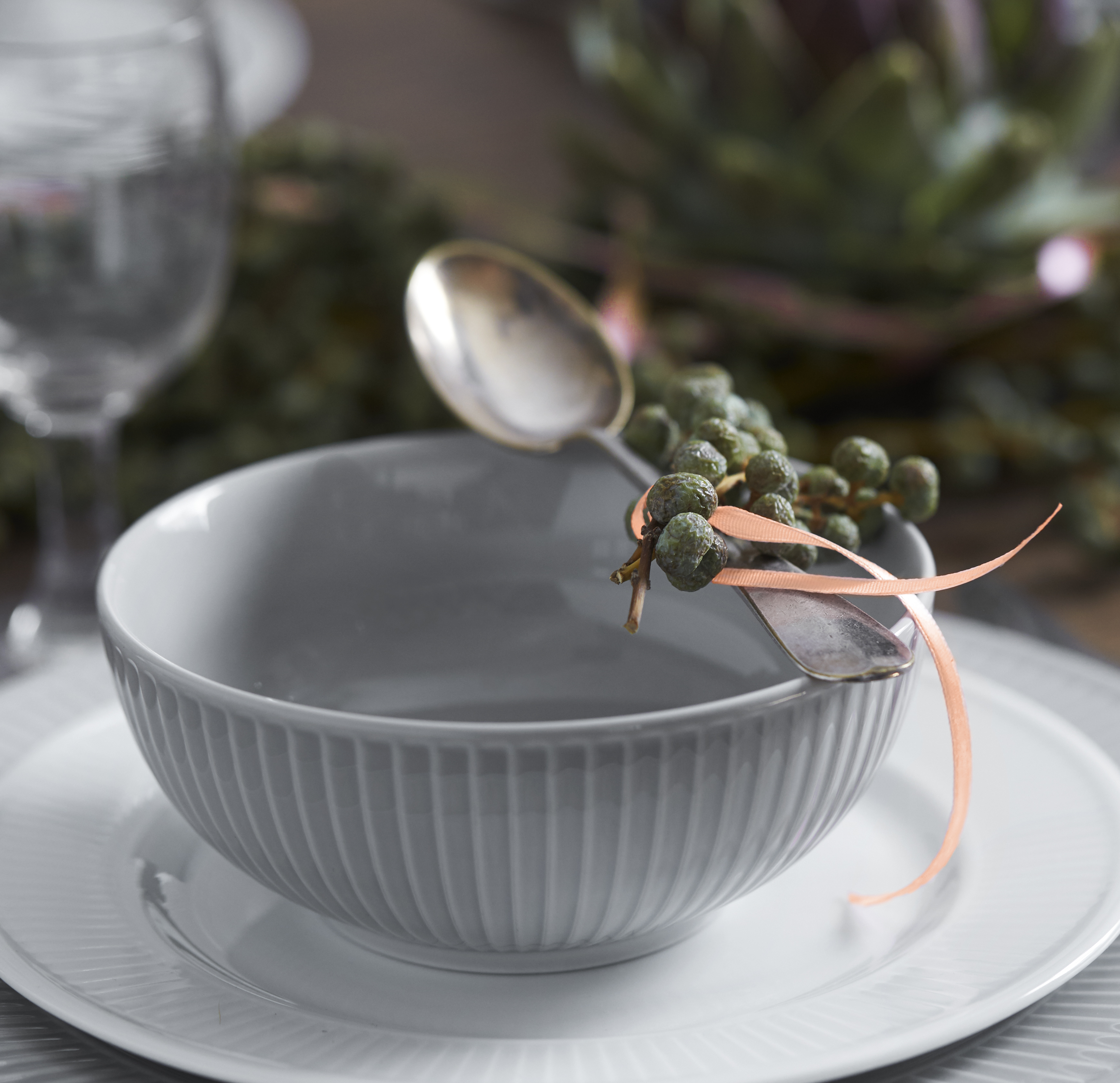 Pillivuyt Plisse 6 Skål Tallerken