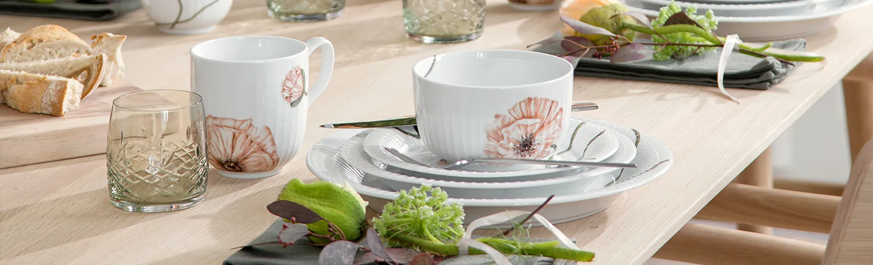 Bord 1200X364px Borddækning Uformel